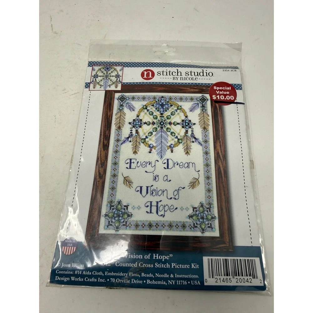 Stitch Studio Nicole Vision Hope Counted Cross Stitch Kit Joan Elliott 2354ACM